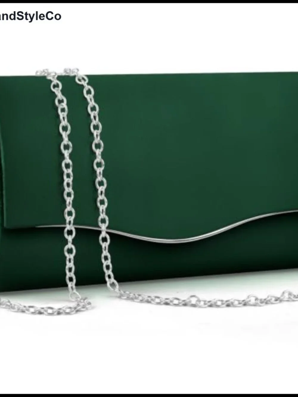 Women's Faux Suede Envelope Clutch Chain Evening Bag
